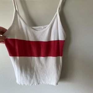 Wire and red pacsun tank